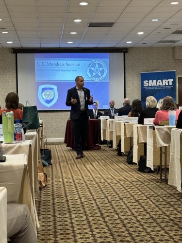 A speaker at the 2023 SORNA Workshop