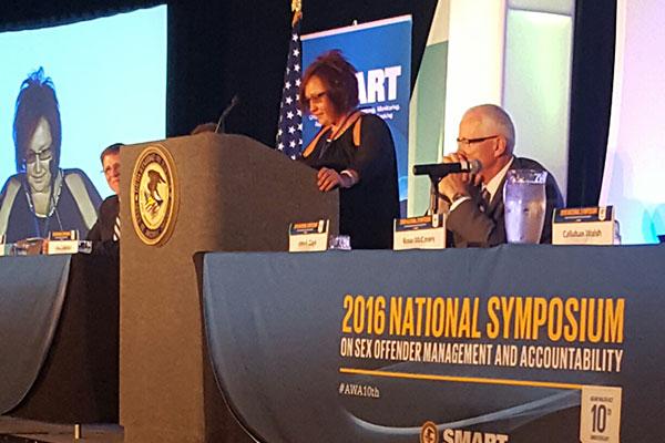 Kendra Smith, Northern Arapaho Tribe, gives the tribal closing.
